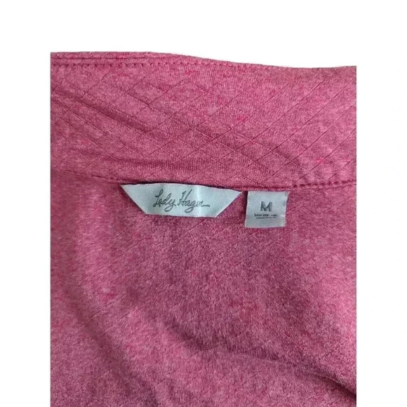 Lady Hagen Pink Zip Up Athletic Jacket with Pockets Size M - Picture 7 of 7
